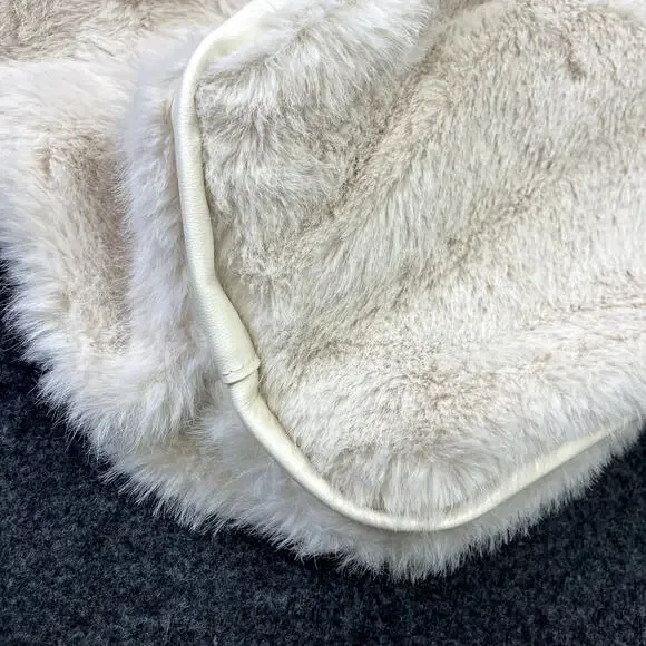 Victoria's Secret Faux-Fur Tote Bag MSRP $59 NEW with TAGS Boho Festival - Picture 10 of 16